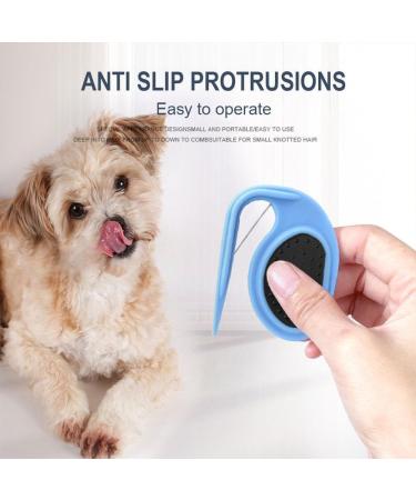 Pulunto Dog Comb Set - 4 Pieces Blue | Fur Care Open Knots & Trimmer for Pets & Puppies - Buy Online on GoSupps.com