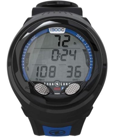 Aqua Lung i300C Dive Wrist Computer - Black/Blue | Dive Watch - Buy Online on GoSupps.com