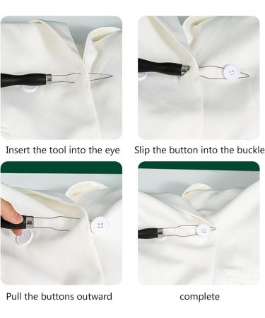 APUGHIZE Button Hook Touching Aid Device | Effortless Dressing Assist for Shirts Coats & Zippers - Improve Independence & Comfort - Buy Online on GoSupps.com