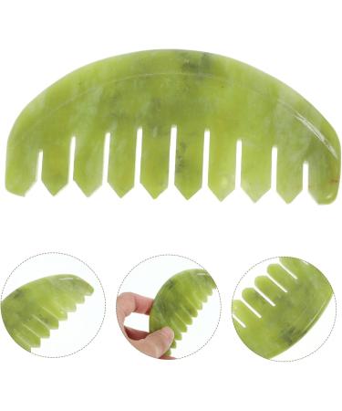 Gradeneve Jade Comb - Handcrafted Body Massage & Scalp Scratching Tool for Relaxation | Premium Jade Massage Device - Buy Online on GoSupps.com