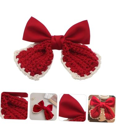 Beavorty 1pc hairpin christmas hair barrettes bows hair holder christmas hair bows clips red bow hair clip christmas bow barrettes bowknot hair clips girl big bow fabric spring clip - Buy Online on GoSupps.com