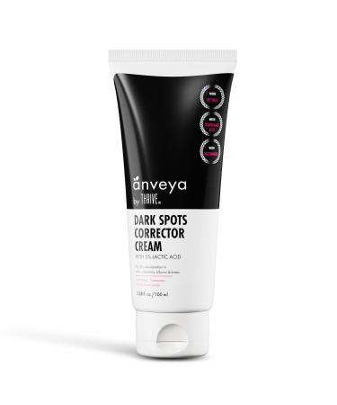 Anveya Dark Spots Corrector Cream | Prevent Aged Patches | For Dark Neck Underarms Inner Thighs Knuckles Elbows & Knees for Men & Women | 100ml