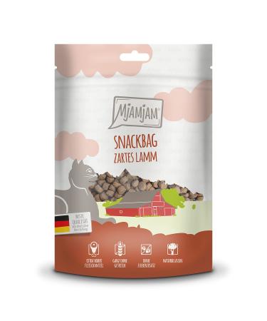 Mjamjam - Premium Katzensnack - Snackbag - delicate lamb 1 Pack (1 x 125 g) natural lamps without synthetic preservatives lamb 125 g (1 Pack) - Buy Online on GoSupps.com