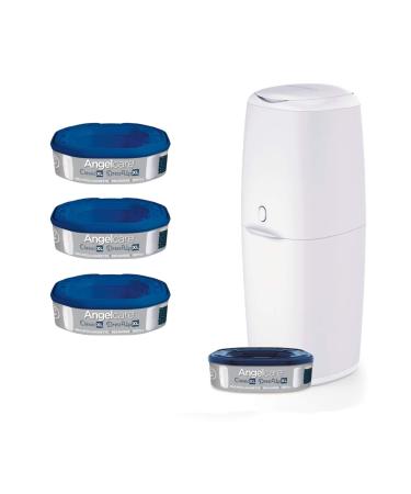 Angelcare diaper pail Classic XL 69 cm height including 4 refill cassettes | 2370 + 3x 2335