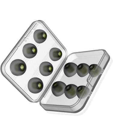 Stevlogs 12PCS/Set Memory Foam Sponge Ear earplug earplugs Replacement in-Ear Tips Earplugs Cushion Compatible with in-Ear Earphone Black Silcone Black&silcone - Buy Online on GoSupps.com