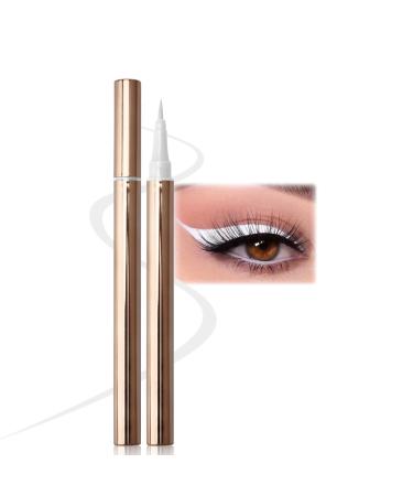 bark Erinde White Liquid Eyeliner White Eye Pencil High Precision White Ink Liquid Eyeliner Pen Professional Waterproof Pen Long Lasting Quick Dry Korean Eye Makeup 08 White