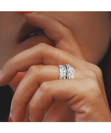 Stainless Steel Spinner s - Stainless Steel for Relieving Sun Moon Stars Rotating Promise Engagement Znet-au - Buy Online on GoSupps.com