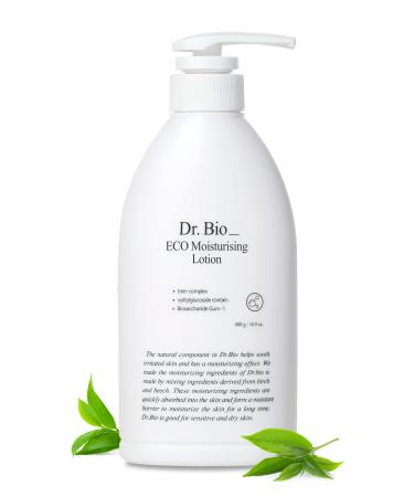 Dr. Bio Eco Moisture Lotion | 480 ml Daily Moisturizer for Face and Body Moisturizers for All Ages | Fast-Absorbing Body Cream Hand & Face Lotion w/Hypoallergenic Formula for Sensitive & Dry Skin