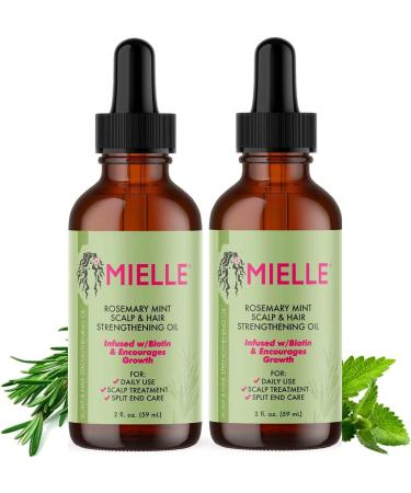 Rosemary oil hair 59 ml Rosemary Oil for Hair Rosemary Mint Oil hair care oil rosemary oil hair & scalp for the care of the scalp reduces hair loss for healthy hair growth (2 pieces) 2x