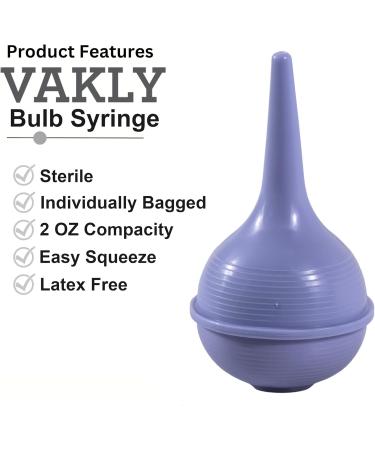 Sterile Rubber Ear Suction Bulb - Ear & Nasal Sucker for Easy Wax Removal | 2oz - Perfect for Babies & Adults - Buy Online on GoSupps.com