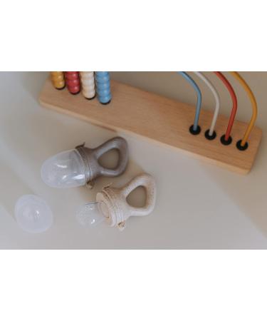 KIDSco Baby Food Feeder Pacifier Set | Teething Pacifier for Babies | BPA Free Silicone Infant Feeder with 2 Extra Nipples - Buy Online on GoSupps.com
