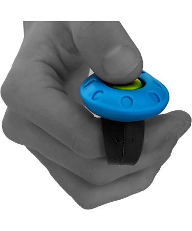 Asco Premium Finger Clicker for Clicker Training - Elastic Hand Loop Ideal for Dogs Cats & Horses - Professional Black AC01FA - Buy Online on GoSupps.com