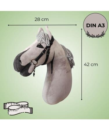 KHT Aria Hobby Horse - Plush Sports Toy for Dressage Exercises | A3 Gray | Trend Sports & Riding Without a Horse - Buy Online on GoSupps.com