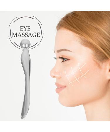 1pc Makeup Spatula Tool Face Roller Eye Cream Applicator Metal Makeup Spatula Mini Makeup Spoon Facial Cosmetic Spoon Diy Cosmetic Tool Manual Eye Cream Rod Skin Care Products Eyes - Buy Online on GoSupps.com