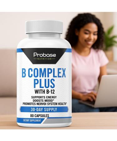 Probase Nutrition B Complex Plus with B-12 60 Capsules 30-Day Supply - Buy Online on GoSupps.com