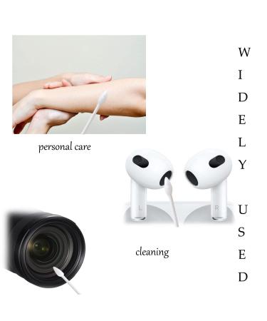 500pc Precision Double Pointed Cotton Swabs w/ Paper Stick - Ideal for Makeup & Cleaning | 1 Pack - Buy Online on GoSupps.com