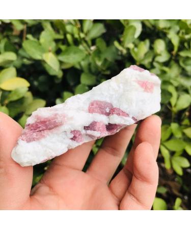 Natural Crystal Rough Natural Crystal Rough Rough Stone Red Tourmaline Crystal Quartz 200g-500g for Decoration 1pc (Color : 1PC 410g-500g) (Color : 1pc 310g-400g) - Buy Online on GoSupps.com