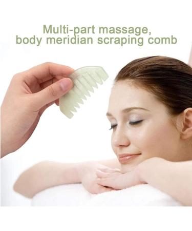 Buy Jade Gua Sha Tool & Comb for Scalp Massage | Skin Firming Facial Tools & Muscle Scraping | International Shipping Available - Buy Online on GoSupps.com