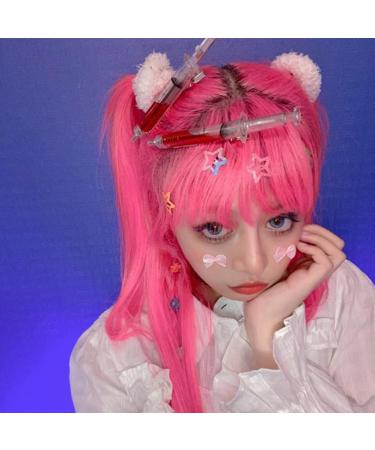 hgnxa Harajuku Punk Syringe Bangs Side Clip Hair Clip Women Funny Hip Hop Cool Geometric Hairpin Hair Accessory Jewelry Red - Buy Online on GoSupps.com
