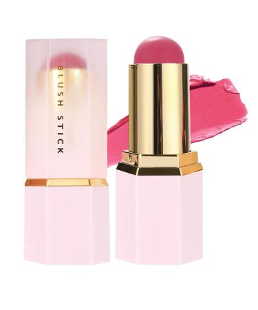 Creamy Blush Stick Moisturizing and Water-Resistant Blush with a Milky Texture | Natural Highlighting for Dry Oily and Combination Skin - Cheekbones Eyebrows and Lips