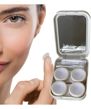 Travel Case | Lens Travel Kit - Portable Box with Tweezers Solution Bottle Lens Holder Kit for Daily and Outdoor Use Zukpumne - Buy Online on GoSupps.com
