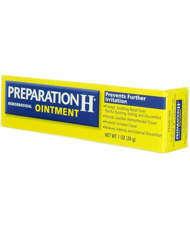 Preparation H Hemorrhoidal Ointment 1oz - Multi-Symptom Relief - Buy Online on GoSupps.com
