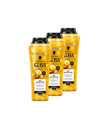 Gliss Kur Schwarzkopf Gliss Kur Shampoo Oil Nutritive Pack of 3 (3 x 250 ml)