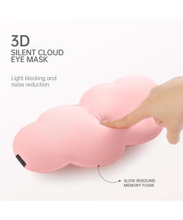 3D Sleep Mask with Light Blocking - Adjustable Night Mask for Maximum Comfort - Pink - Buy Online on GoSupps.com