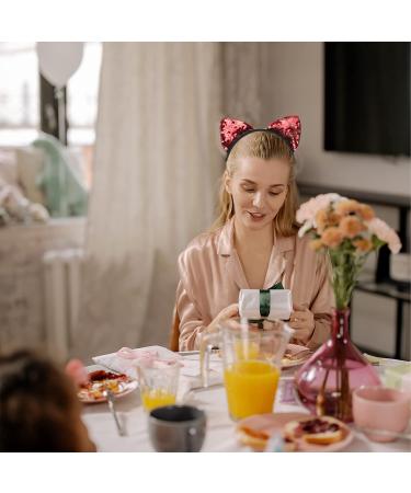 10 Cat Ear Headbands for Girls - Fun Party & Concert Accessories | Colorful Cat Ears Head Decoration - Buy Online on GoSupps.com