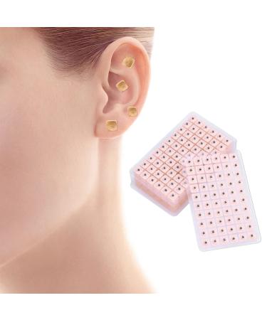 Ear Seed Acupuncture Ear Massage Stickers Disposable Ear Seeds 600 Pieces Ear Seed Plaster Vaccaria Seed for Ear Acupressure 10 Sheets - Buy Online on GoSupps.com