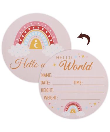 Milestone cards for baby wood round wood milestone cards baby wooden newborn consent sign baby announcement sign for hospital kindergarten photo calls