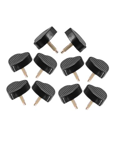 5 Pairs Heart Shaped High Heel Pads Replacement Heel Caps Heel Caps for Repairing Shoe Heart Heel Tips Heel Tips for Replacement Heel Replacement Tips PVC Shoe Spikes Wear Shoes Black 2.00X2.00X2.00CM