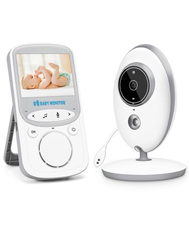 MYPIN Baby Monitor 2.4" LCD Screen Video Baby Monitors with Camera and Night Vision Baby Camera Monitor Dog Camera Fetal Doppler Baby Essentials Motorola Baby Monitor Two-Way Talk Lullaby 2.4"- HS0123