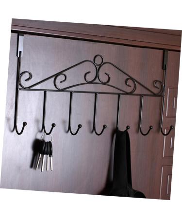STOBAZA Ceiling Hook 2pcs Metal Clothes Rack Self Adhesive Wall Hooks Coat Hanger Rack Hook up Kitchen Door Cloth Hook - Buy Online on GoSupps.com