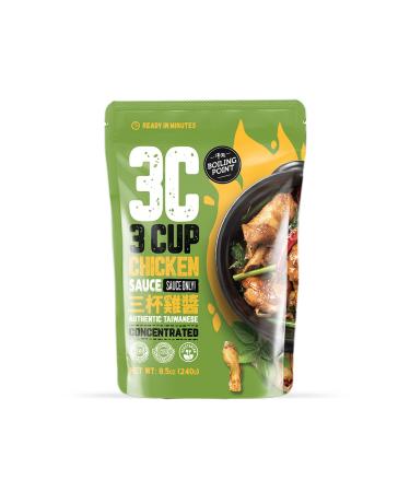 Boiling Point Classic Three Cup Chicken Sauce Authentic Asian-Flavor Marinade Chicken Glaze Dipping BBQ Ribs Stir-Fry Sauce Simmer Everything Sauce Mix Savory and Sweet Vegetarian Friendly 8.5oz 1 Pack 3 Cup Chicken Sauce