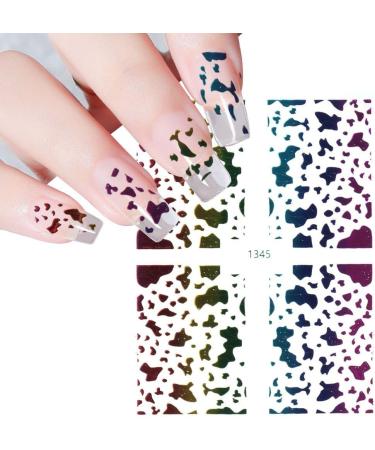 Women Easy To Use Hand-made Accessories Fashion Nail Stickers Self Adhesive Decoration Rainbow(5) Style5 - Buy Online on GoSupps.com