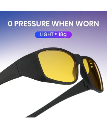 Buy Cyxus Fit Over Blue Light Blocking Glasses | Amber Anti-Blue Light Glasses for Better Sleep | Computer & Gaming Eyewear for Men & Women - Buy Online on GoSupps.com