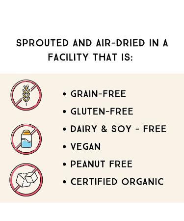 Organic Raw Unsalted Sprouted Walnuts - USDA Certified, Gluten-Free, Vegan - 10 Oz 3 Pack - Lark Ellen Farm - Buy Online on GoSupps.com