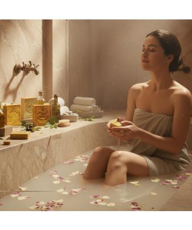  Green Fadel GREEN FADEL Aleppo Soap 100% Olive Oil 1 x approx. 200g (Genuine) Olive Oil Soap Natural Handmade Vegan - Buy Online on GoSupps.com