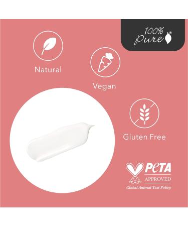 100% Pure Rose Water Hydrating Milk Face Moisturizer | Vegan Hyaluronic Acid & Squalene for Dry Skin | 1.7oz Natural Care - Buy Online on GoSupps.com