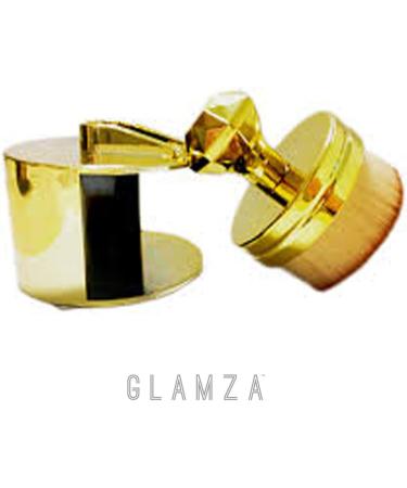 Glamza Gold Plated Round O Circle Powder Foundation Brush - Buy Online on GoSupps.com