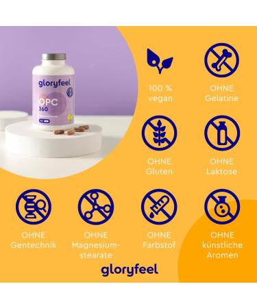 OPC Grape Seed Extract 360 Capsules | 1052mg + Vitamin C | 6-Month Supply | Vegan | Lab Tested | Original French Grapes - Buy Now in Germany - Buy Online on GoSupps.com