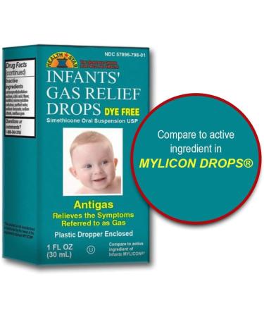 GeriCare Infants Gas Relief Drops Simethicone Drops for Infants Relieves Stomach Discomfort Safe & Gentle 20mg Drops Child Anti-Gas 1 Fl Oz (Pack of 2) - Buy Online on GoSupps.com