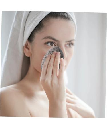 Buy Hemoton Konjac Face Wash Puff - Exfoliating Sponge | Black Makeup Remover Pad | International Shipping Available - Buy Online on GoSupps.com