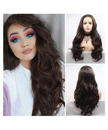 BGHJUE Europe and America linen hand hook long curly hair chemical fiber front lace wig headgear