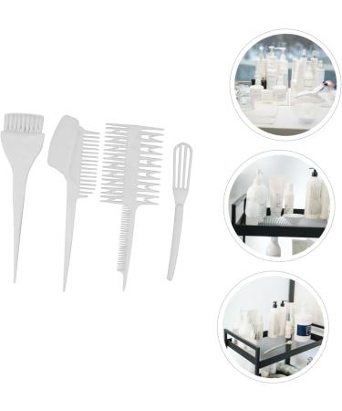 Ipetboom Set Hair Dying Brush Highlight Comb Hair Dye Color Brush Tinting Bowl Hair Dye Diy Tools Mixing Tint Bowl Dye Brush Comb Hair Coloring Kit Dye Hair Kit T Tool Kits Baking Oil White 23 6.5 0.5CM White - Buy Online on GoSupps.com