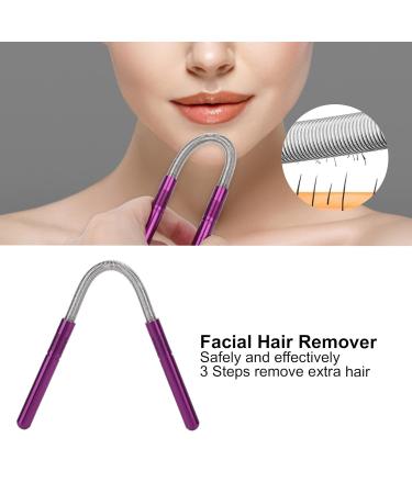 Spring Bend Epilator | Stainless Steel Face & Hair Remover Tool - Purple | Precision Beauty & Makeup Cleaning - Buy Online on GoSupps.com