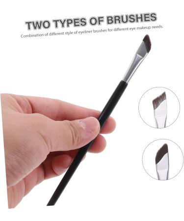 Mikinona 3pcs Set Eyeliner Brush Under Eye Concealer Brush Eyeliner Applicator Tool Angled Makeup Brush Wood - Buy Online on GoSupps.com