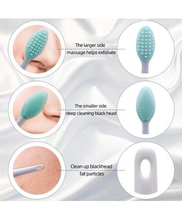 10 Double-Sided Silicone Exfoliating Lip Brushes - Soft Lip Scrubber Tool for Smoother Lips | Facial Cleansing Brush in Mixed Colors - Buy Online on GoSupps.com