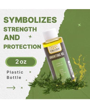 Cedar of Lebanon Anointing Oil 2 Oz - Holy Christian Oil for Divine Strength & Protection | Oil of Joy - Buy Online on GoSupps.com
